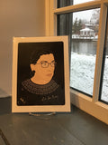 RBG Print Signed by Artist Meneese Wall